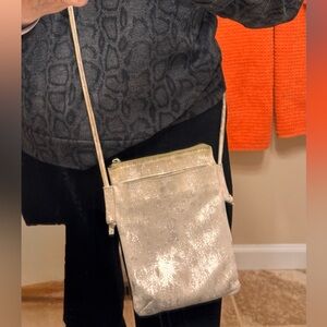 LATICO LEATHER - METALLIC CROSSBODY.